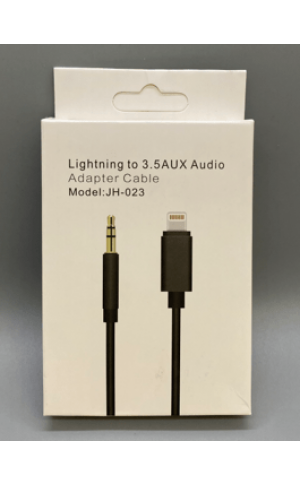 Apple Compatible Lightning to 3.5 MM Aux Adapter - Wholesale Pkg. WegaCell: WL-159IPH-CN
