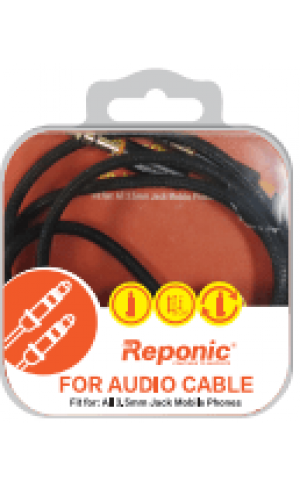  HiFi Stereo Sound Braided 3 Ft - Aux Cable - Wholesale Pkg. Reponic: RP-AX205