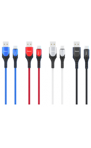 Android Type C USB Braided Fast Charging 10 Ft Fabric Data Cable - Wholesale Pkg. Reponic: RP-CB362-TYC