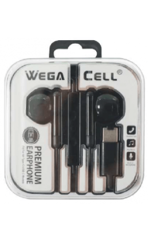 Android Compatible In-Ear Stereo Earphone Noise Isolating Heavy Bass - Wholesale Pkg. WegaCell: WL-191EP-TYC