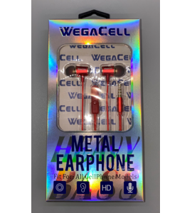 In-Ear Stereo Earphone Noise Isolating Heavy Bass - Wholesale Pkg. WegaCell: WL-777EP-HF