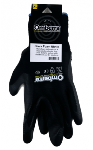Gloves: GLV-NIT-BK-FOAM-XL