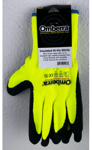 Gloves: GLV-NIT-HIVIS-INS-XL