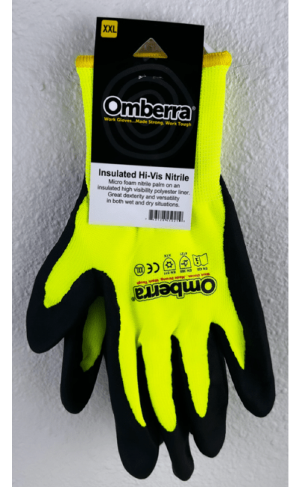 Gloves: GLV-NIT-HIVIS-INS-XXL