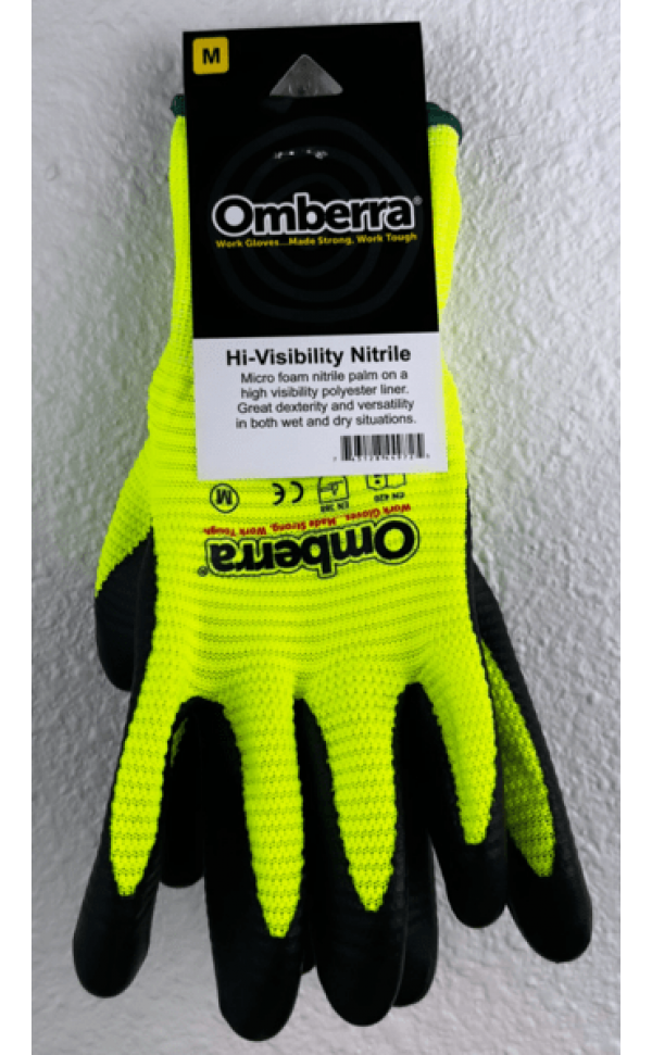 Gloves: GLV-NIT-HIVIS-YW-M