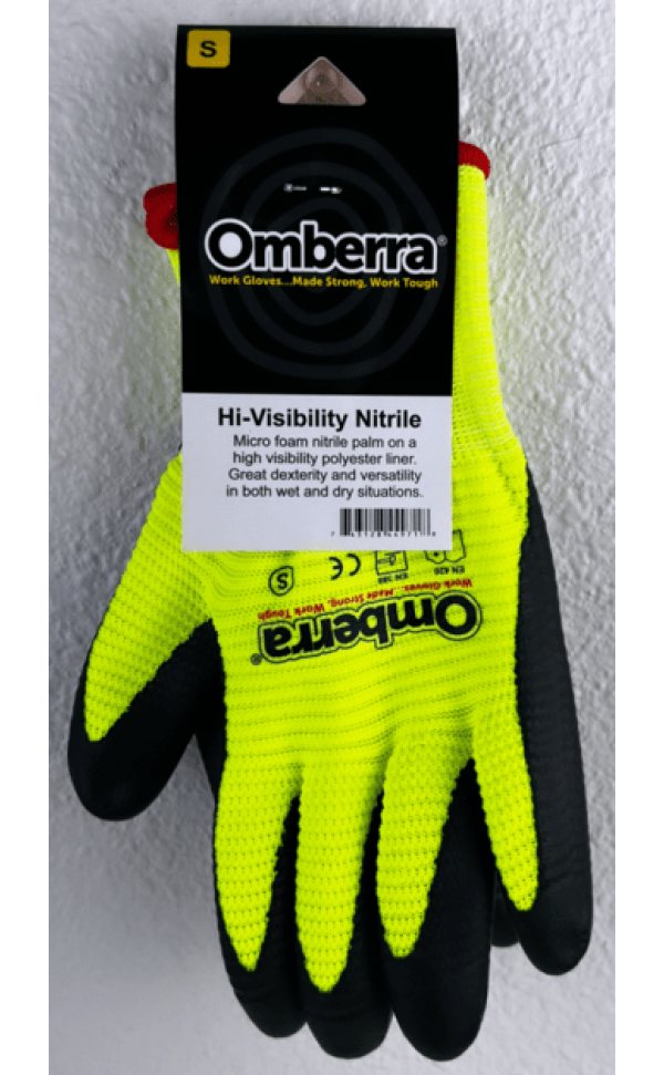 Gloves: GLV-NIT-HIVIS-YW-S