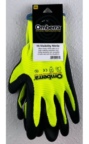 Gloves: GLV-NIT-HIVIS-YW-XL