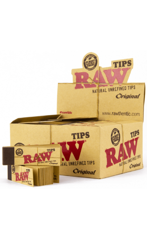 Rolling paper: ROL-RAW-NATURAL-TIPS-50CT
