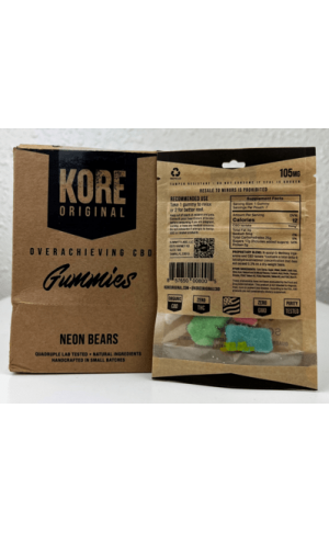 Herbal Supplements: SUP-KORE-OR-CD-Sour-Neon-Bear
