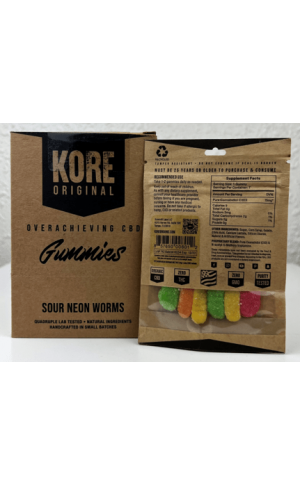 Herbal Supplements: SUP-KORE-OR-CD-Sour-Neon-Worm