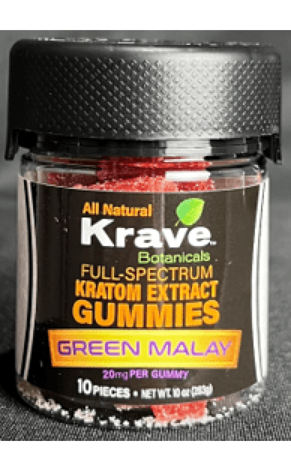 Herbal Supplements: SUP-KRAVE-KRATOM-GUMMY-GREEN-MALAY