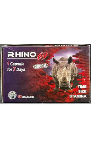 Herbal Supplements: SUP-RHINO-69-2000K