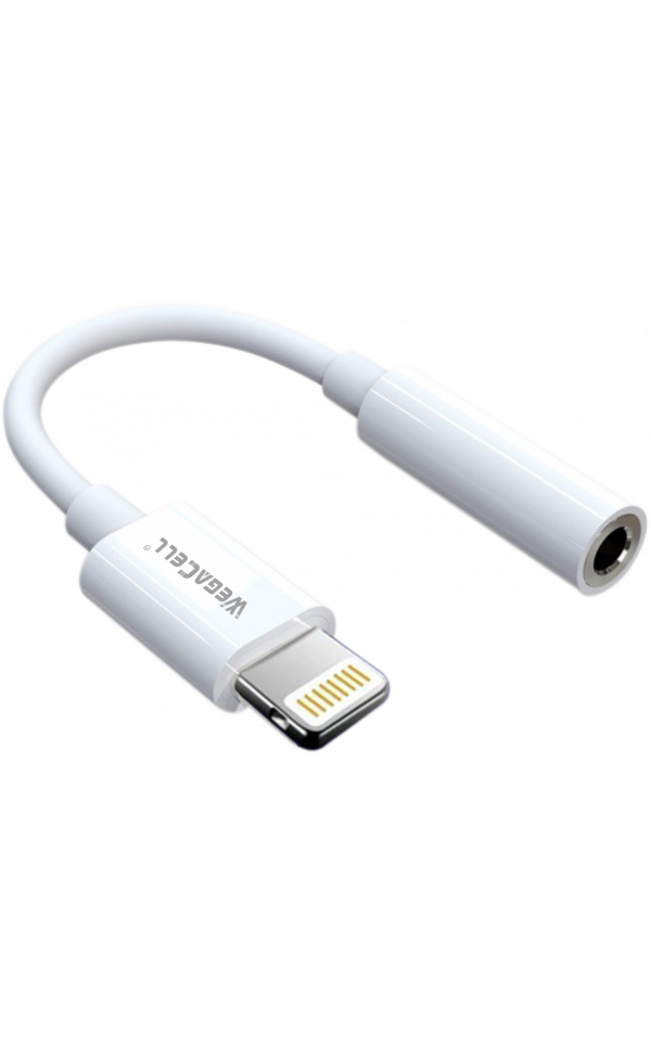 Apple Compatible iPH Lightning to 3.5 MM Aux Adapter - Wholesale Pkg. WegaCell: WL-169IPH-CN