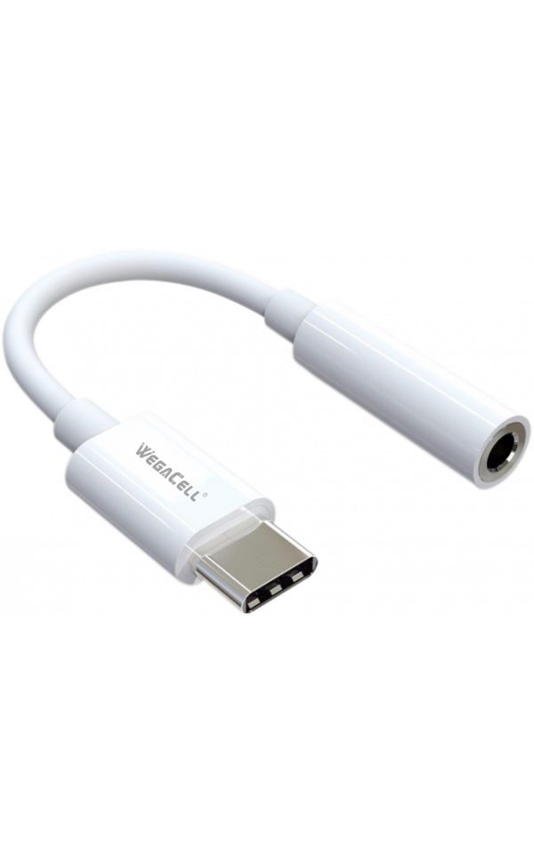 USB Type C to 3.5 MM  Aux Adapter  - Wholesale Pkg. WegaCell: WL-170TYC-CN