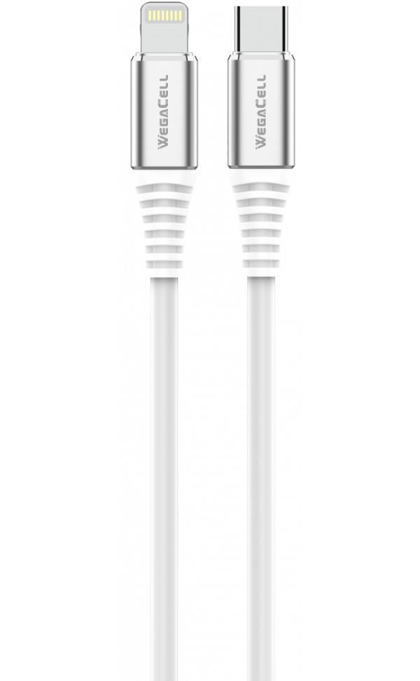 Apple Compatible iPH USB C-Lightning TPE Data Cable - Wholesale Pkg. WegaCell: WL-180TYC-IPH