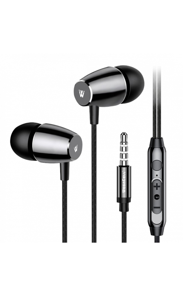 In-Ear Stereo Earphone Noise Isolating Heavy Bass - Wholesale Pkg. WegaCell: WL-189EP-HF