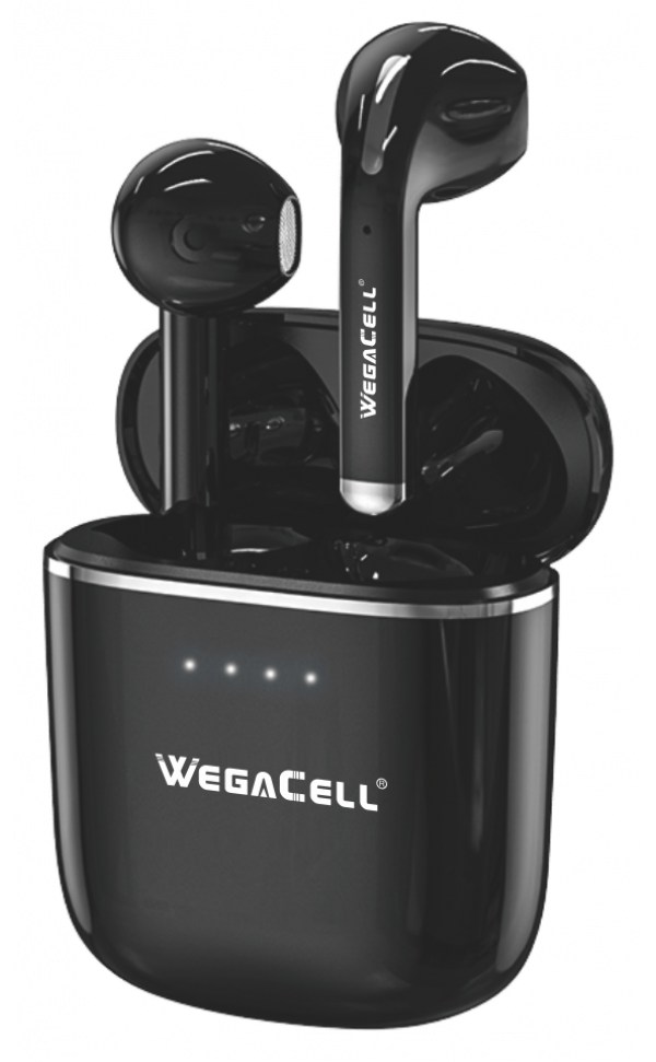 Bluetooth 5.0 TWS HD Wireless Earbuds - Wholesale Pkg. WegaCell: WL-190TWS