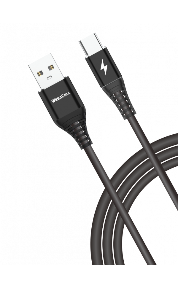 Android Type C USB Fast Charging 6 Ft TPE Data Cable - Wholesale Pkg. WegaCell: WL-6FTCBL177-TYC