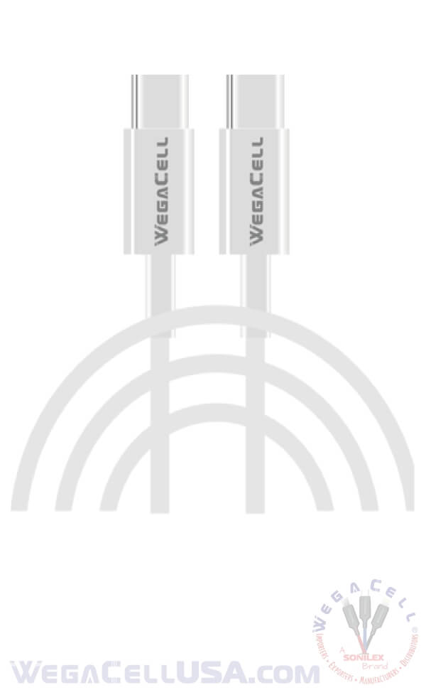 Android Type C USB -Type C Fast Charging 6 Ft TPE Data Cable - Wholesale Pkg. WegaCell: WL-76TYC-TYC