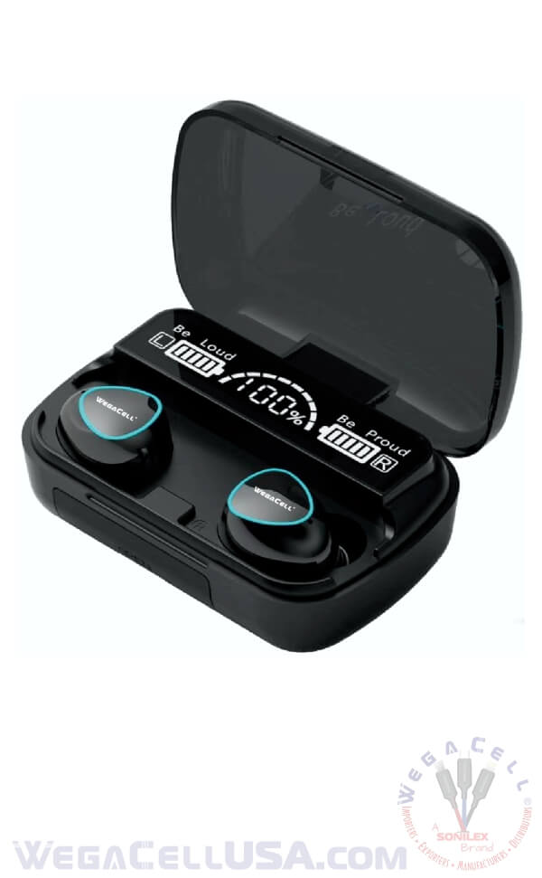 Bluetooth 5.1 TWS HD Wireless Earbuds - Wholesale Pkg. WegaCell: WL-36TWS