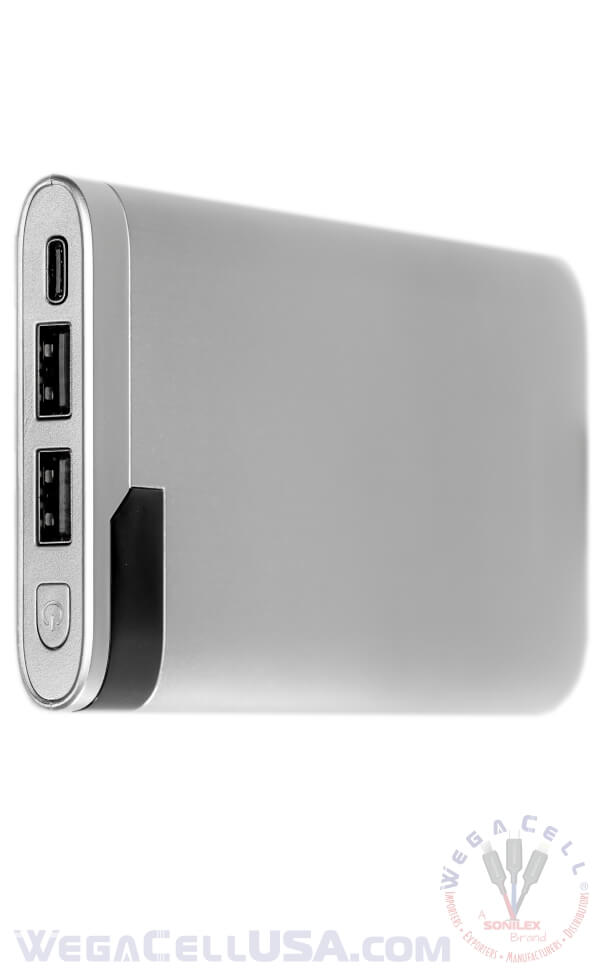 8000 mAh Power Bank fast Charging Lithium-Polymer Portable Battery Pack - Wholesale Pkg. WegaCell: WL-2USB14-PB