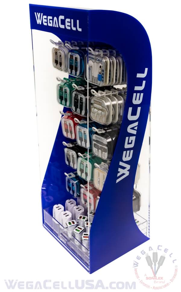 Counter Display Rack 118 pcs. Model No. WegaCell: WL-9915AS